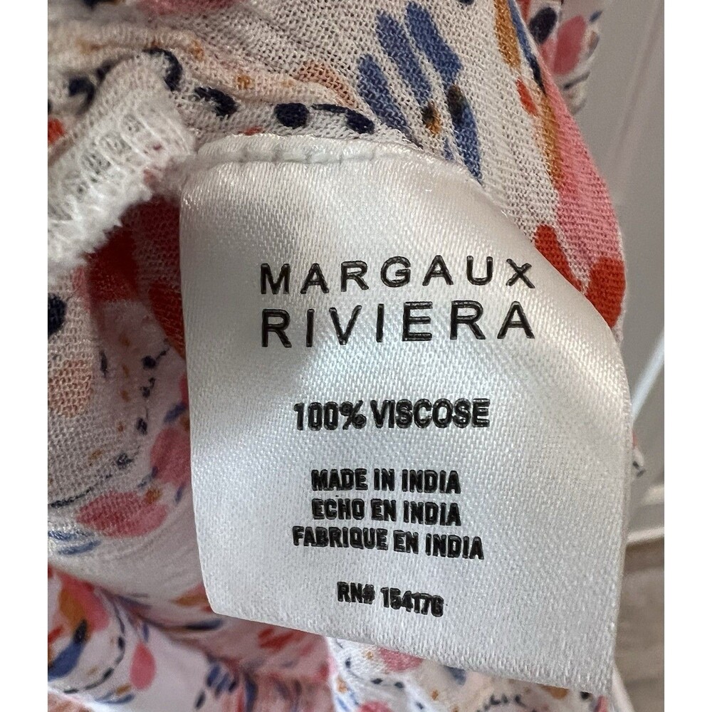 Margaux Riviera Boho Floral Bohemian Chic Resort Wear Coastal Luxe Maxi Dress L - Picture 9 of 11